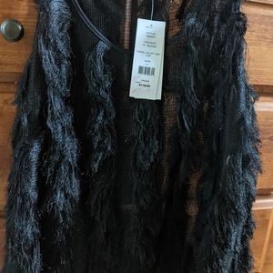 New. French Connection Tassel Valley Vest top